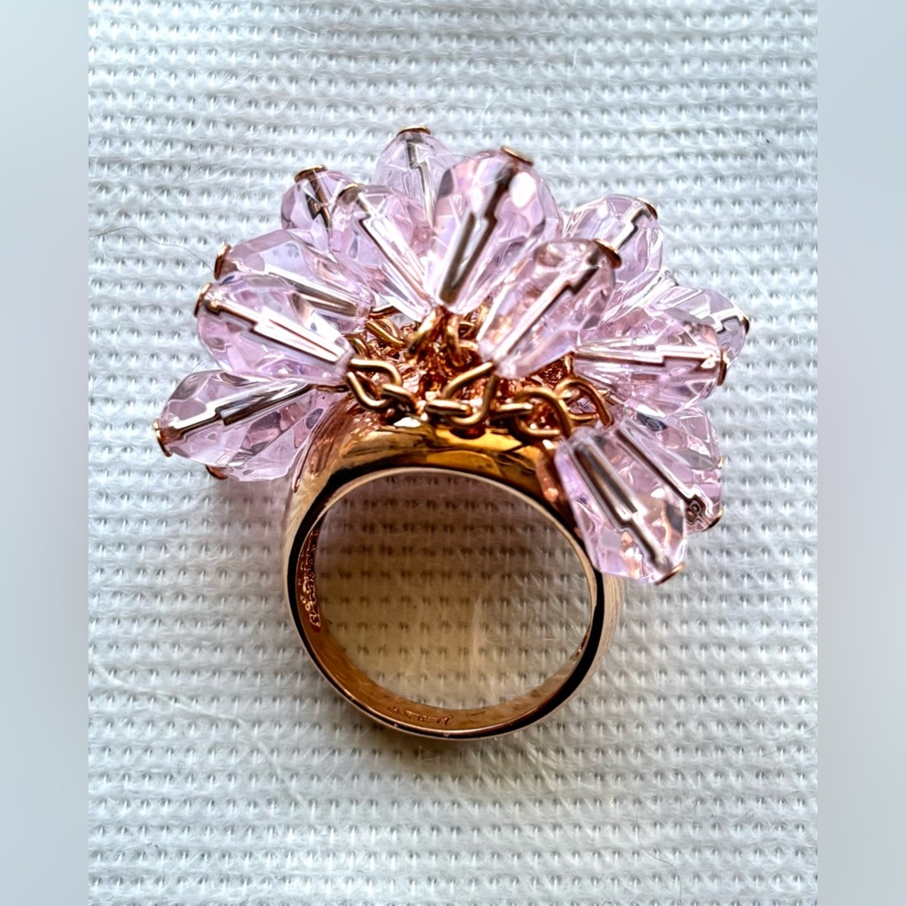 Pink Crystal Cluster Statement Ring
Size 7
Never Worn